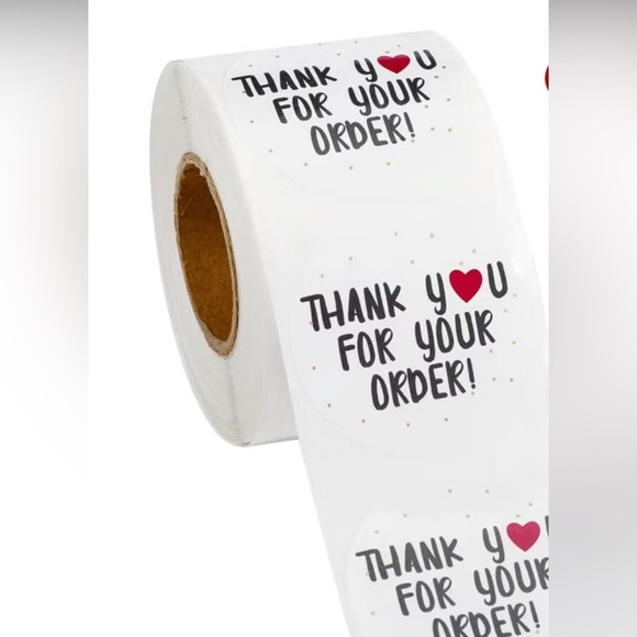 100 thank you for your order stickers - Picture 3 of 3